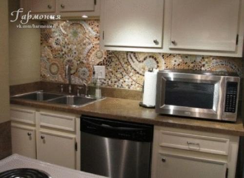 Мозаика на кухонном фартуке. 01