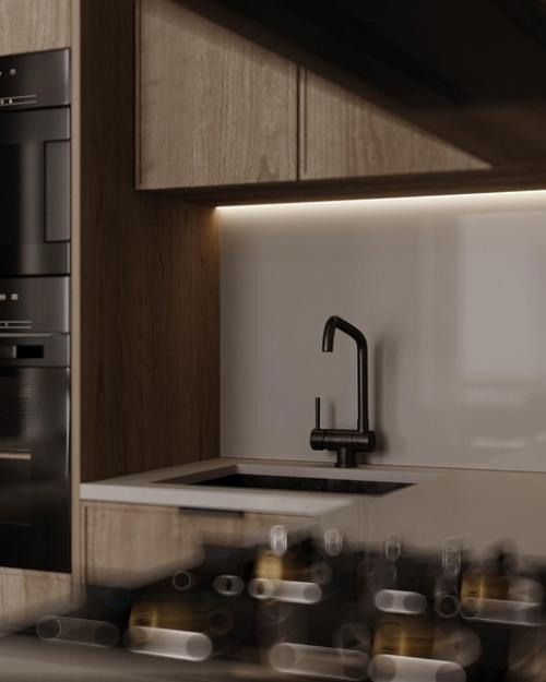 Стильный проект квартиры в сдержанный тонах. 05