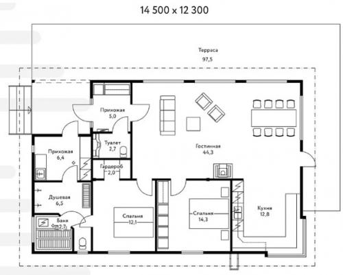 Финская хижина в лесу для избавления от стресса. 05
