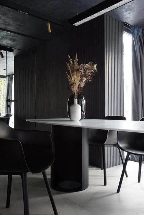 Цветовое зонирование пространства - не только современный актуальный тренд, но и функциональное решение для кухни - гостиной. 02