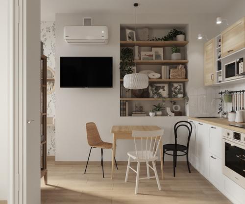 Проект маленькой 1-комнатной квартиры 30 кв. 03