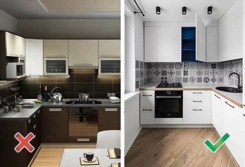 Маленькая кухня - вовсе не приговор, а повод подключить фантазию и изобретательность. 01