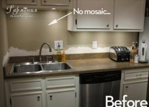 Мозаика на кухонном фартуке. 02