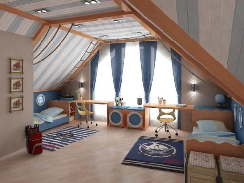 Интерьер детской комнаты - это всегда воплощение необычных и сказочных идей, а также ярких красок и веселых картинок. 02