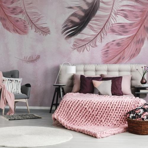 Перья в дизайне интерьера - свежий и неожиданный тренд. 06