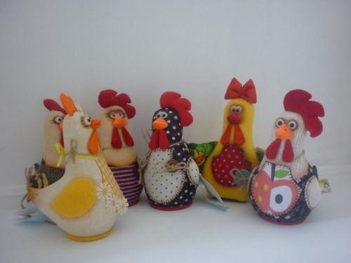 Курочки для украшения интерьера. 02