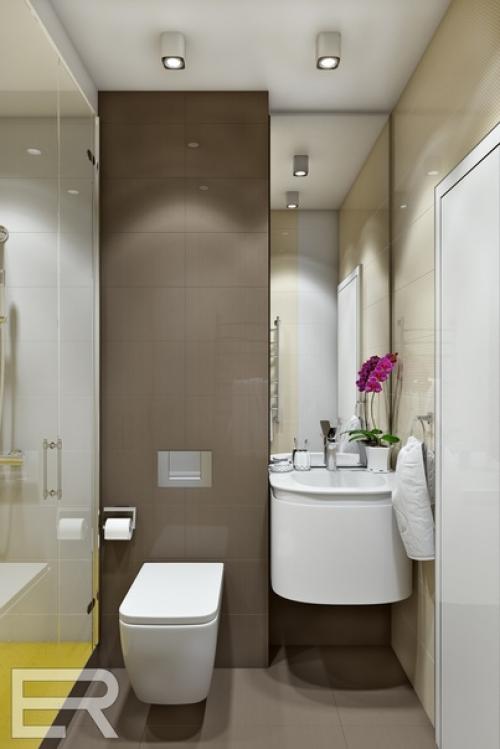 Небольшой гостевой санузел с душем. 02