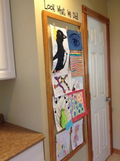 Как сохранить и разместить детские рисунки. 06