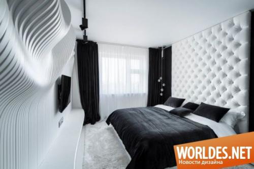 Спальни в черно-белых тонах? 03