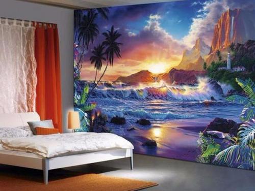 Дизайн спальни с фотообоями. 04