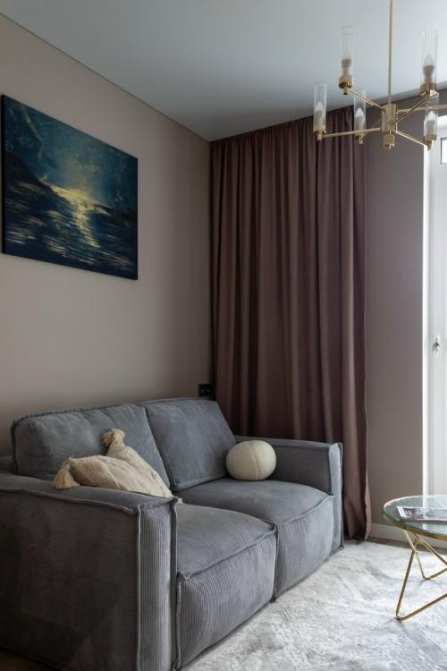 Интерьер 1-комнатной квартиры 39 м 2 в ЖК Минск мир в столице Беларуси. 07