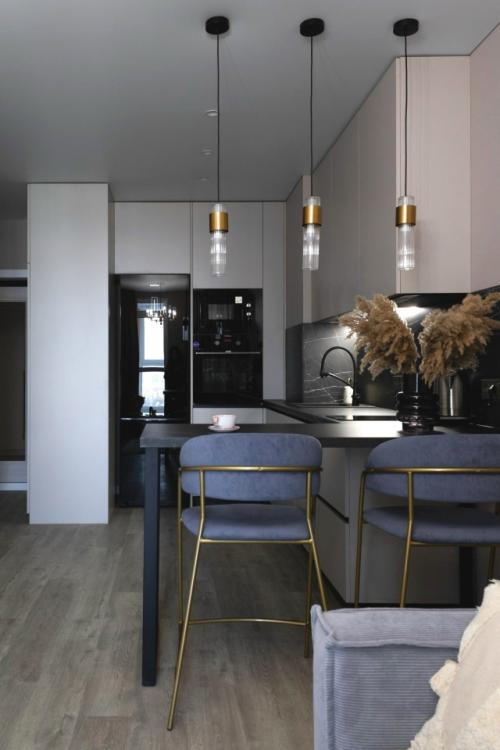 Интерьер 1-комнатной квартиры 39 м 2 в ЖК Минск мир в столице Беларуси. 01