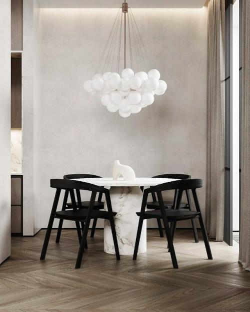 Потрясающий интерьер кухни - гостиной общей площадью 135 кв. 02