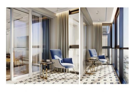 Данилова анастасия. Название проекта: Дизайн Интерьера Кухни - Гостиной - Прихожей в ЖК Парус г. Самара. 07