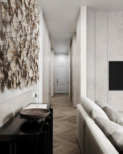 Потрясающий интерьер кухни - гостиной общей площадью 135 кв. 07