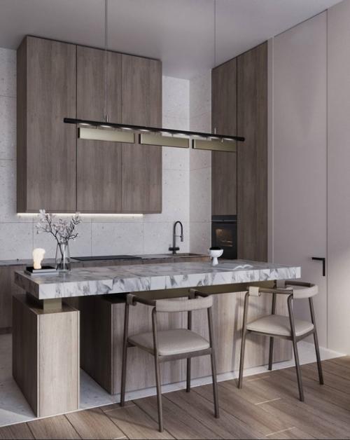 Интерьер квартиры для молодой девушки, с максимальным количеством натуральных материалов. 01