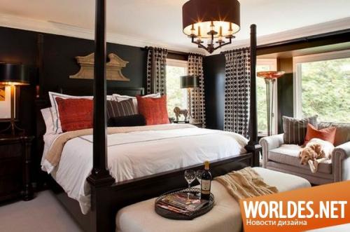 Спальни в черно-белых тонах? 04