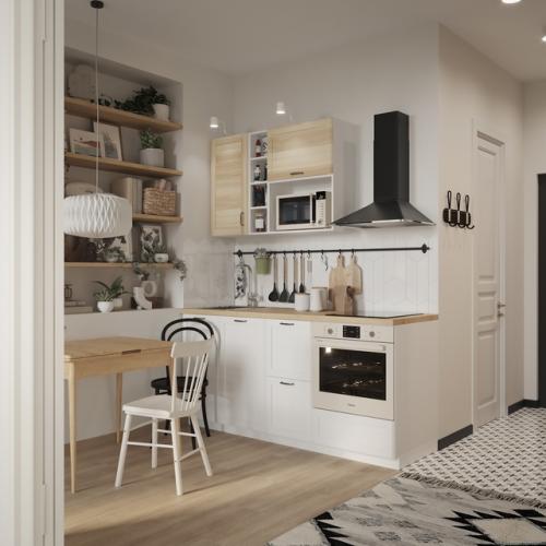 Проект маленькой 1-комнатной квартиры 30 кв. 02