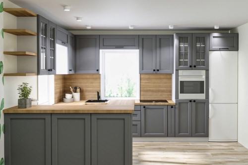 Кухня с полуостровом имеет достаточно хорошие габаритные размеры - 3870*2890*1200. 02