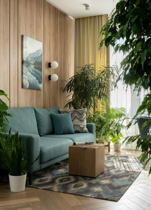 Дизайнер Милана колодник создала интерьер, где гармонично сочетаются природа, творчество и уют. 08