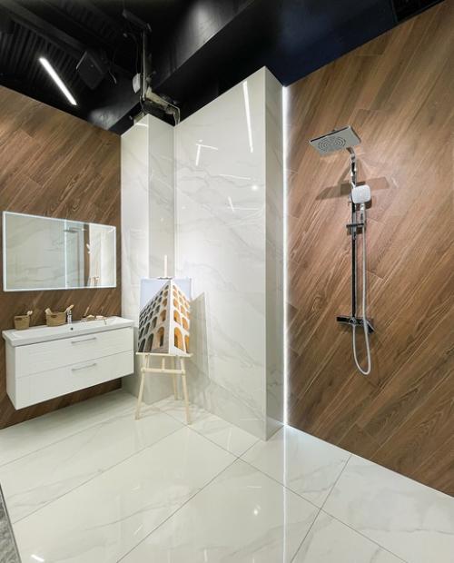 Мы представляем новый интерьер с испанским керамогранитом от Pamesa Ceramica в магазине керамир Premium. 01