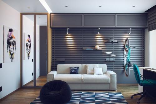 Функциональный интерьер комнаты подростка. 04