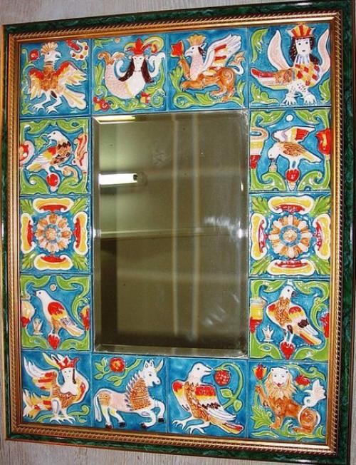 Ярославская майолика?   Роспись по керамике в традициях русского рисованного лубка, основанная на переработке архаичной скульптуры. 05