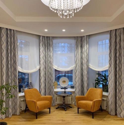 Посмотрите, насколько важно правильное оформление текстилем окон в эркере! 01