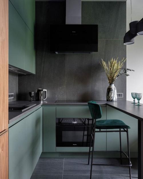 Лаконичный интерьер однокомнатной квартиры. 01