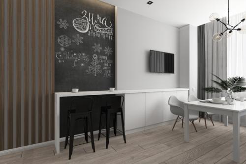 Кухня гостиная из солнечного Краснодара. 01