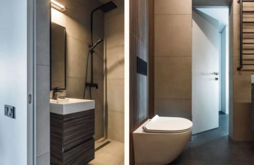 Современный брутальный интерьер квартиры - студии для молодого, креативного холостяка. 09