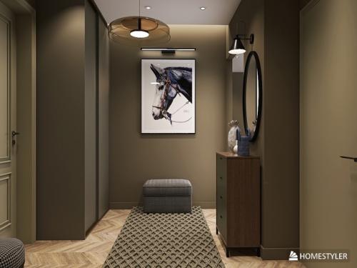 Для вашего вдохновения интерьер квартиры в современном стиле работа выполнена в программе Homestyler. 04