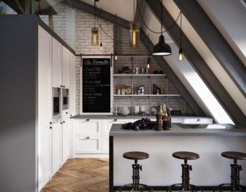 Вариация мансарды.  Интересный проект мансардной квартиры дизайнером Владимиром болоткиным воплощен. 04