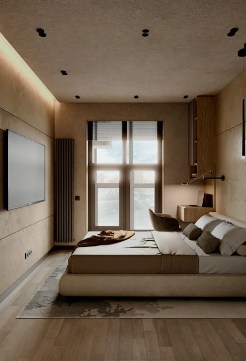 Проект однокомнатной квартиры 36 м 2 в центре Санкт-петербурга. 05