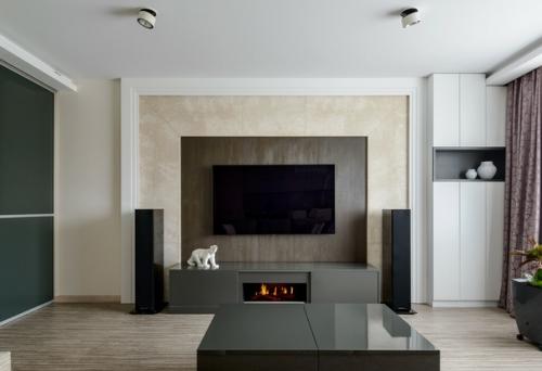 Дизайн кухни, объединенной с гостиной. 07