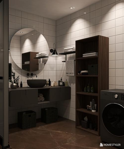 Для вашего вдохновения интерьер квартиры в современном стиле работа выполнена в программе Homestyler. 06