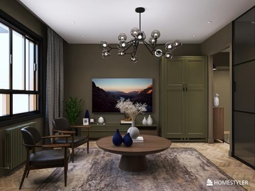 Для вашего вдохновения интерьер квартиры в современном стиле работа выполнена в программе Homestyler. 01