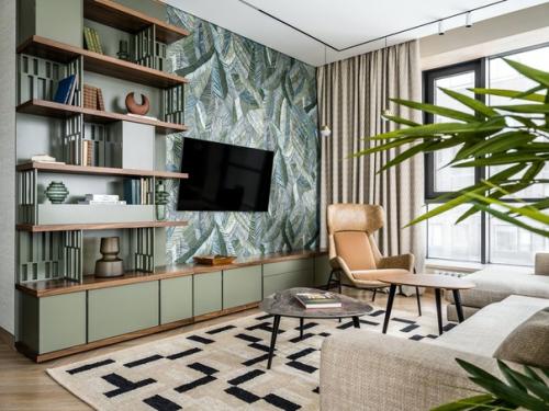 Реализованный интерьер квартиры, площадью 134 кв. 01