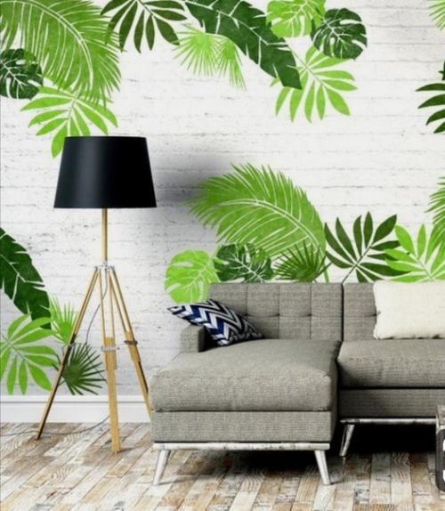 Одним из самых оригинальных приёмов в оформлении интерьера, является роспись стен. 04