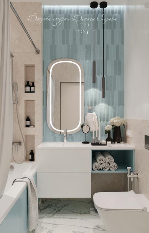 Дизайн однокомнатной квартиры площадью 35 кв. 07