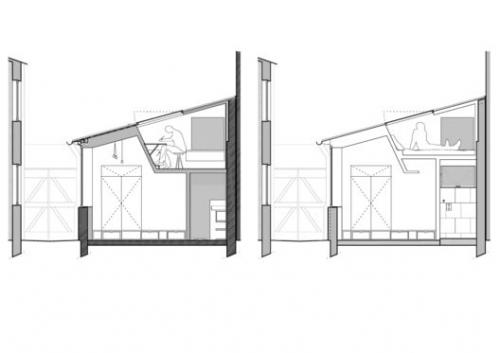 Проект реконструкции старой мастерской художника Пьера лемера (1920-2007) с целью создания минималистского лофта в самом центре Парижа. 08