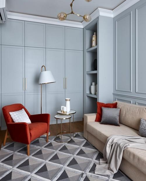 Насыщенные цвета и тропические мотивы: квартира в Москве. 06