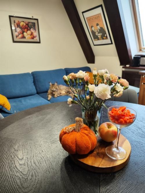 Недели через три пора будет менять декор квартиры на зимний, а я ещё осенним не похвасталась. 01