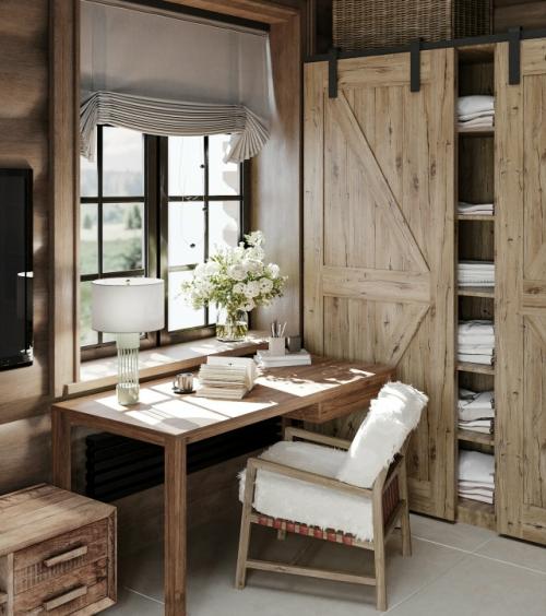 Проект загородного дома из оцилиндрованного бруса в московской области, площадь 172 кв. 04