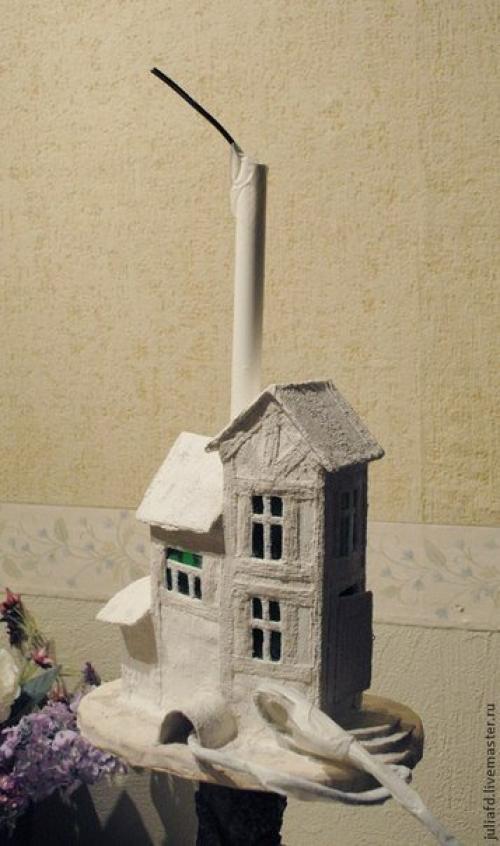 Лампа - дом своими руками. 05