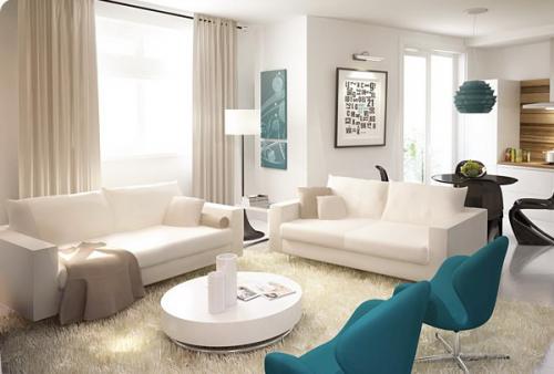 Чем хороша белая гостиная? 02