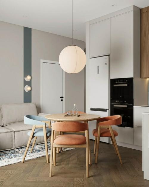 Проект 1-комнатной квартиры 46 м 2 в ЖК жасмин. 02