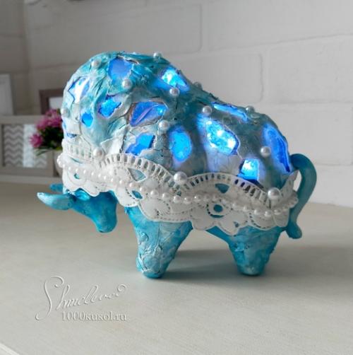 Здравствуйте.   Бычок - светильник. 02