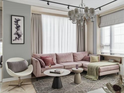 Анастасия таратута создала стильный и уютный интерьер квартиры площадью 108 квадратных метров в Москве. 01