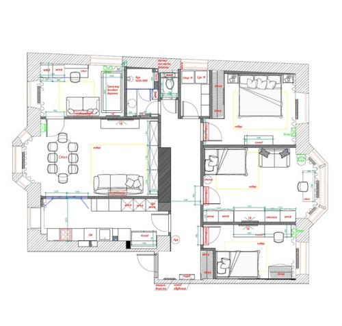 Просторная квартира в районе старого Арбата. 08